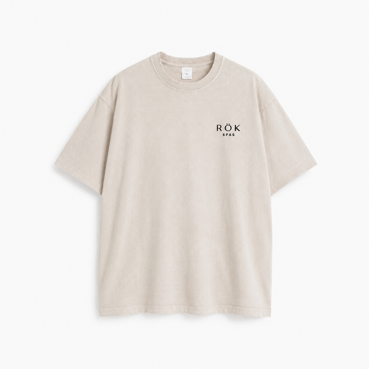 RÖK Spas Essential Cotton Tee — Natural