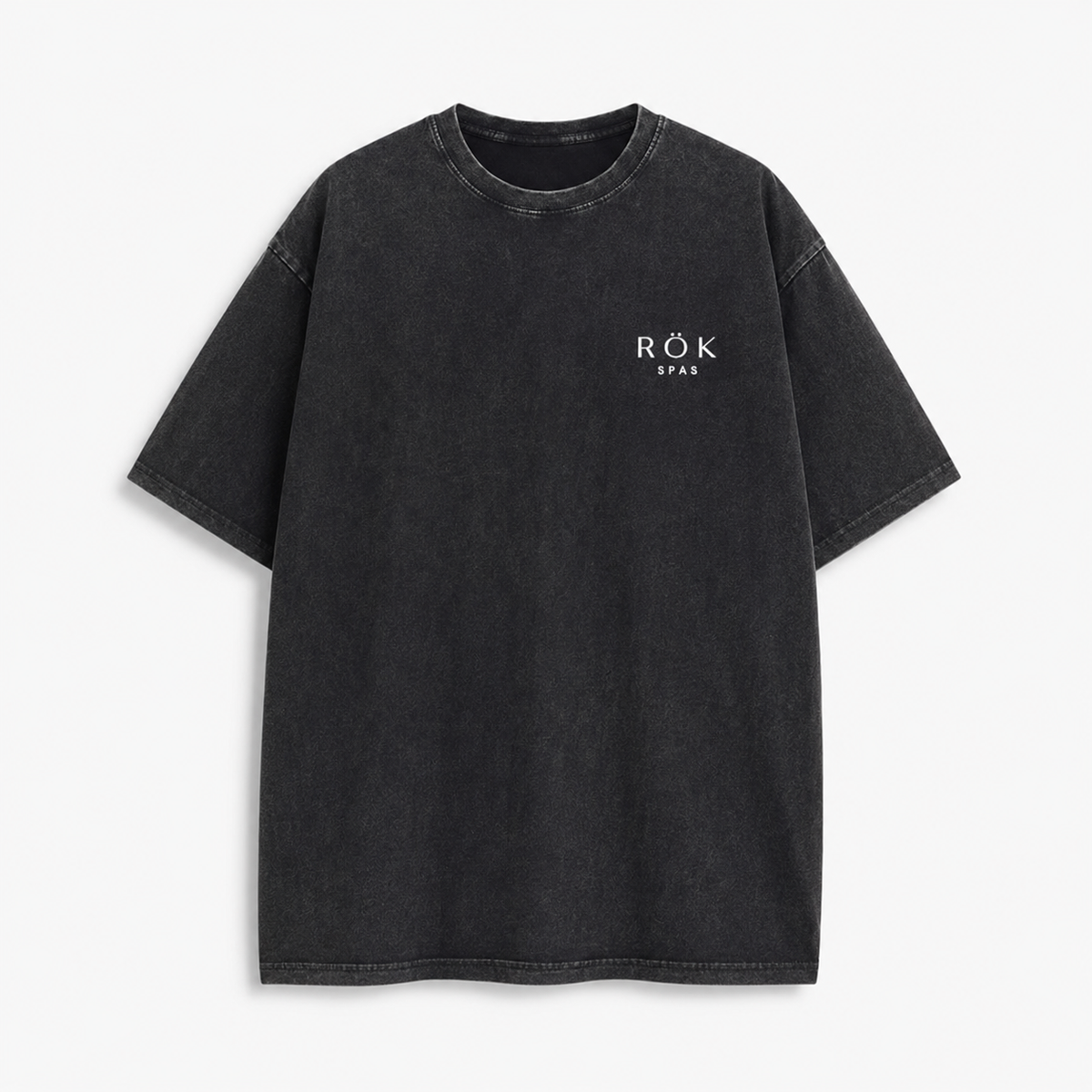 RÖK Spas Washed Tee — Charcoal