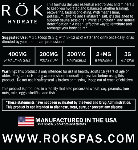 RÖK HYDRATE - Electrolyte Hydration Mix